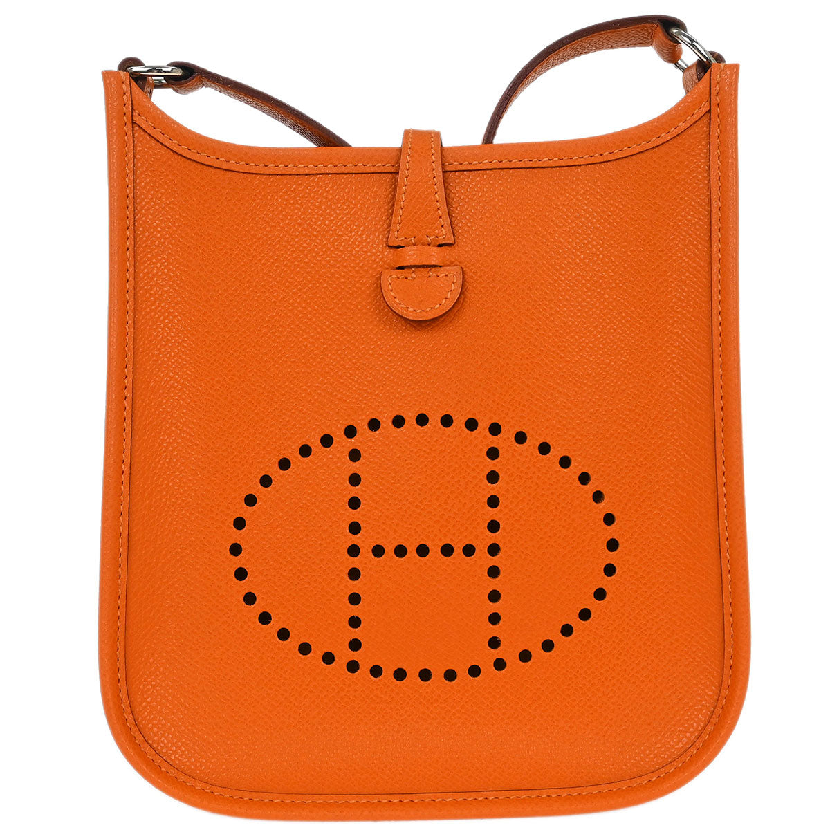 Hermes Orange Epsom Evelyne TPM Shoulder Bag