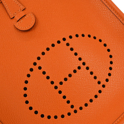Hermes Orange Epsom Evelyne TPM Shoulder Bag