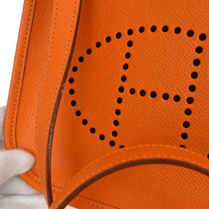 Hermes Orange Epsom Evelyne TPM Shoulder Bag
