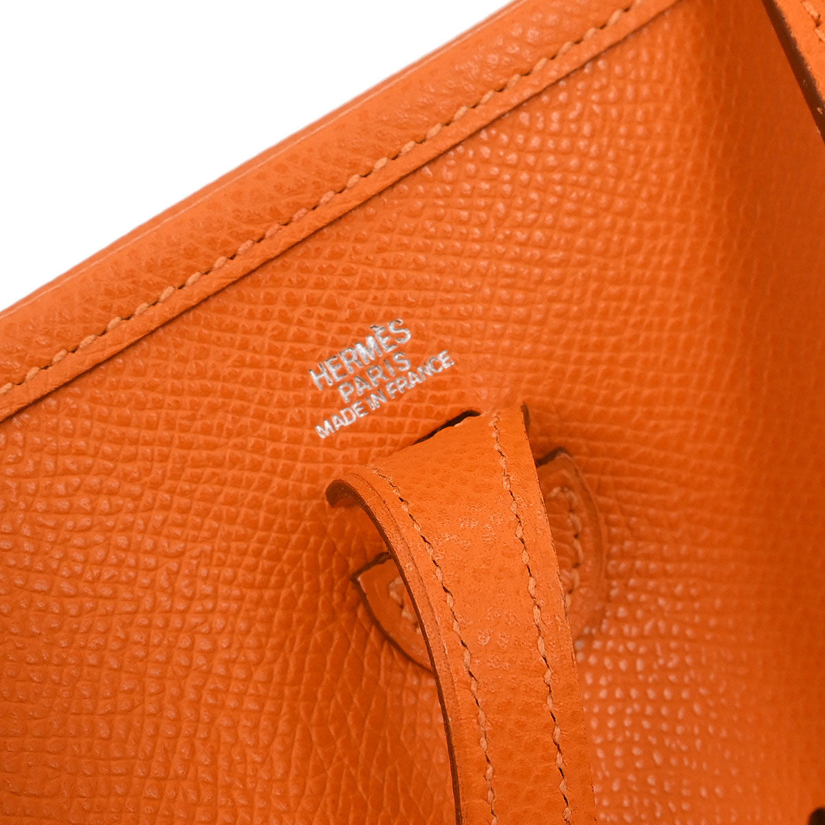 Hermes Orange Epsom Evelyne TPM Shoulder Bag