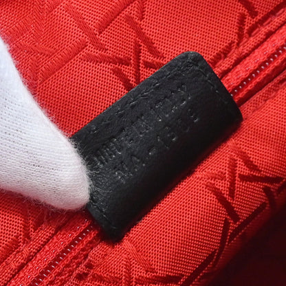 Christian Dior Black Lambskin Large Lady Dior Cannage 2way Shoulder Handbag