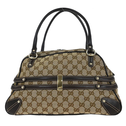 Gucci Brown Bamboo Horsebit Handbag