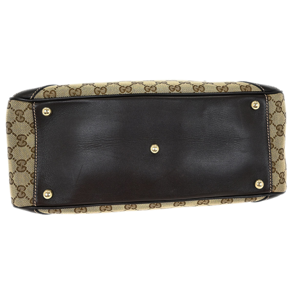 Gucci Brown Bamboo Horsebit Handbag