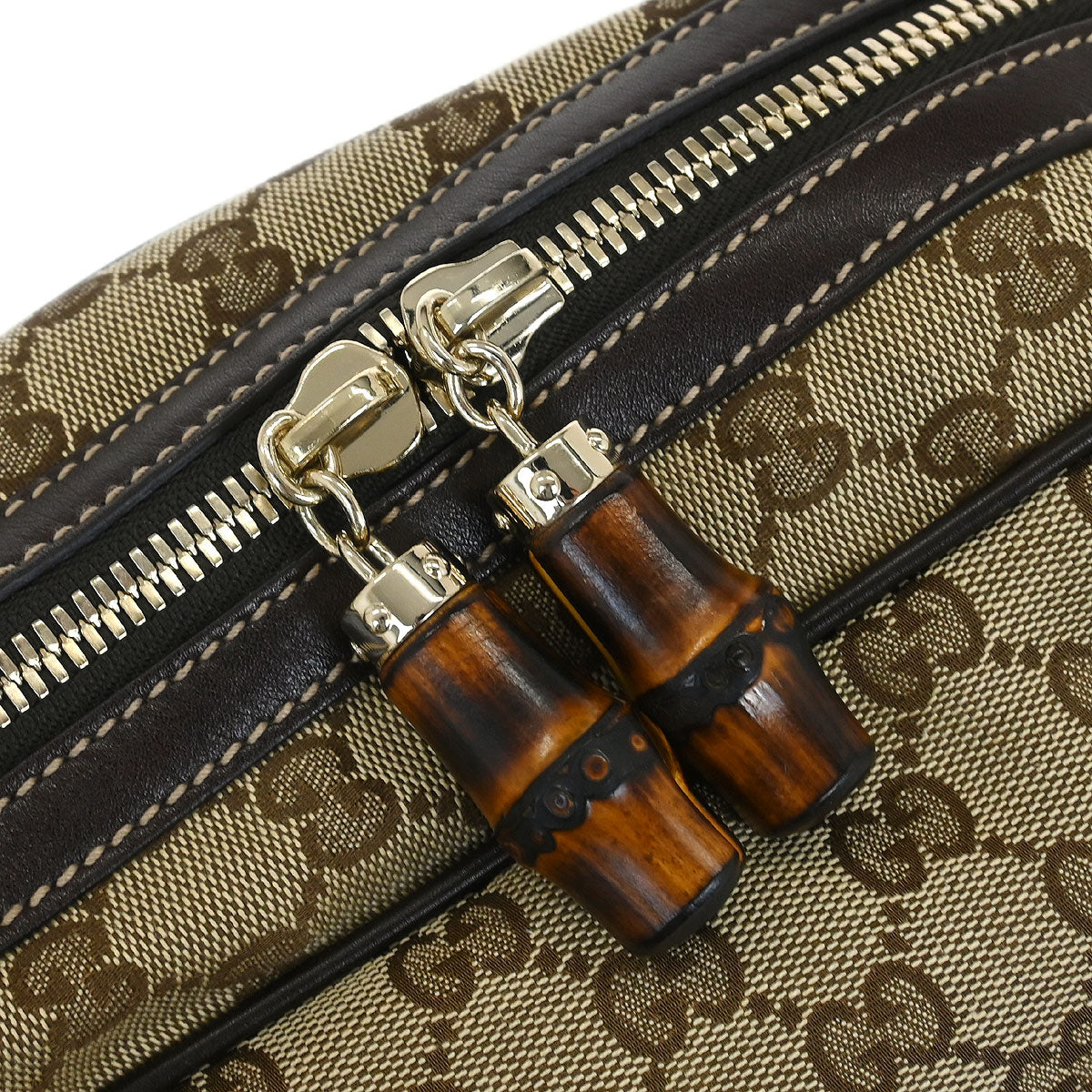 Gucci Brown Bamboo Horsebit Handbag