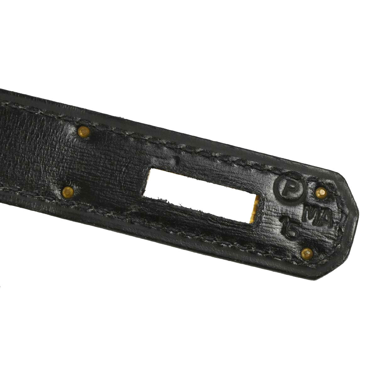 Hermes Black Box Calf Kelly 32 Sellier Handbag