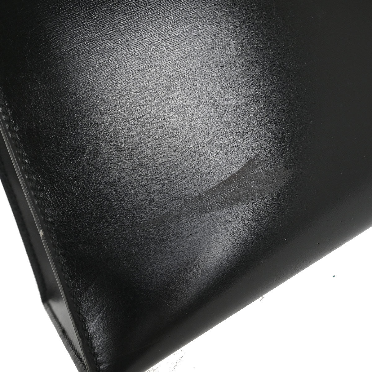 Hermes Black Box Calf Kelly 32 Sellier Handbag