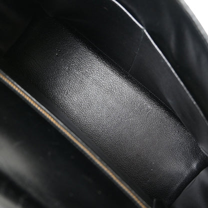 Hermes Black Box Calf Kelly 32 Sellier Handbag