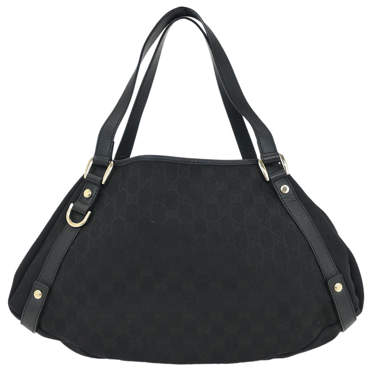 Gucci Black GG Abbey D Ring Tote Bag