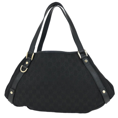 Gucci Black GG Abbey D Ring Tote Bag