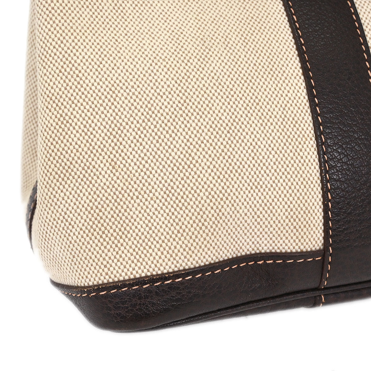 Hermes Beige Toile H Buffalo Garden Party 30 TPM Tote Bag