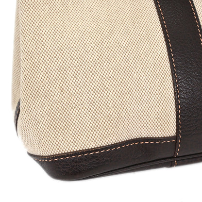 Hermes Beige Toile H Buffalo Garden Party 30 TPM Tote Bag