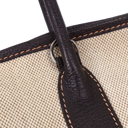 Hermes Beige Toile H Buffalo Garden Party 30 TPM Tote Bag