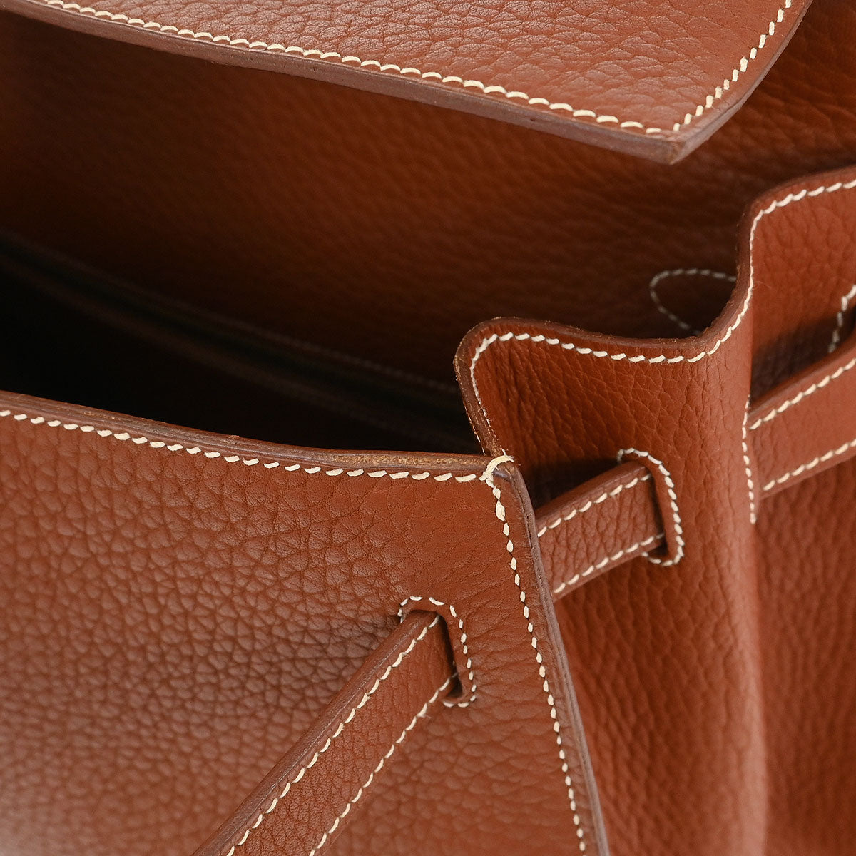 Hermes Brique Togo Kelly 35 Sellier 2way Shoulder Handbag