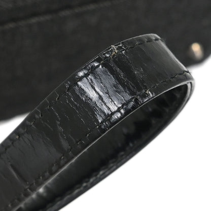 Christian Dior Black Denim Medium Lady Dior Cannage Handbag
