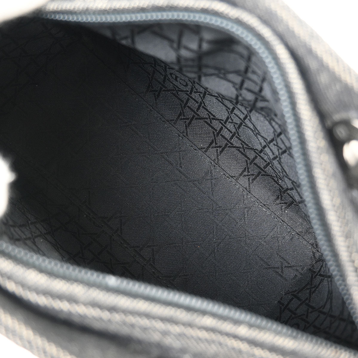 Christian Dior Black Denim Medium Lady Dior Cannage Handbag