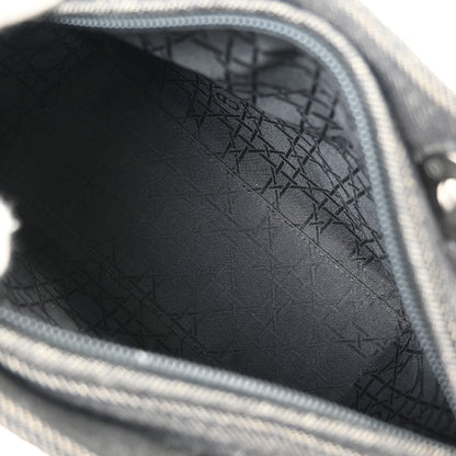 Christian Dior Black Denim Medium Lady Dior Cannage Handbag