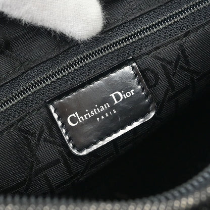 Christian Dior Black Denim Medium Lady Dior Cannage Handbag