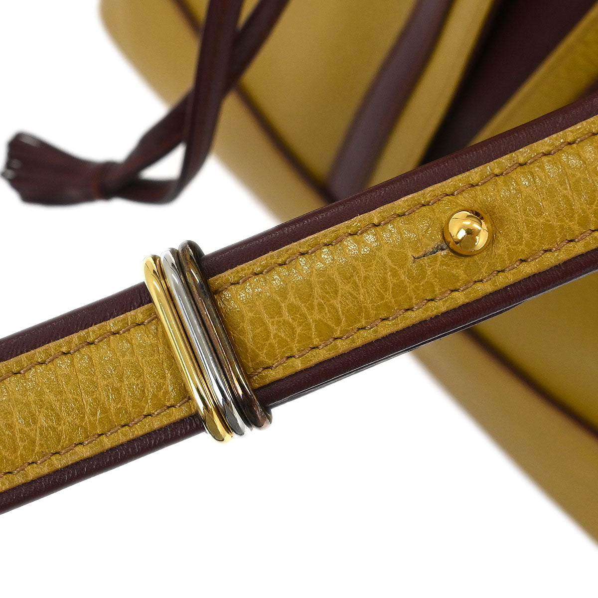 Cartier Yellow Bordeaux Drawstring must de Cartier Shoulder Bag