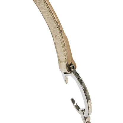 Christian Dior Off-white Embroidered Trotter Saddle Handbag