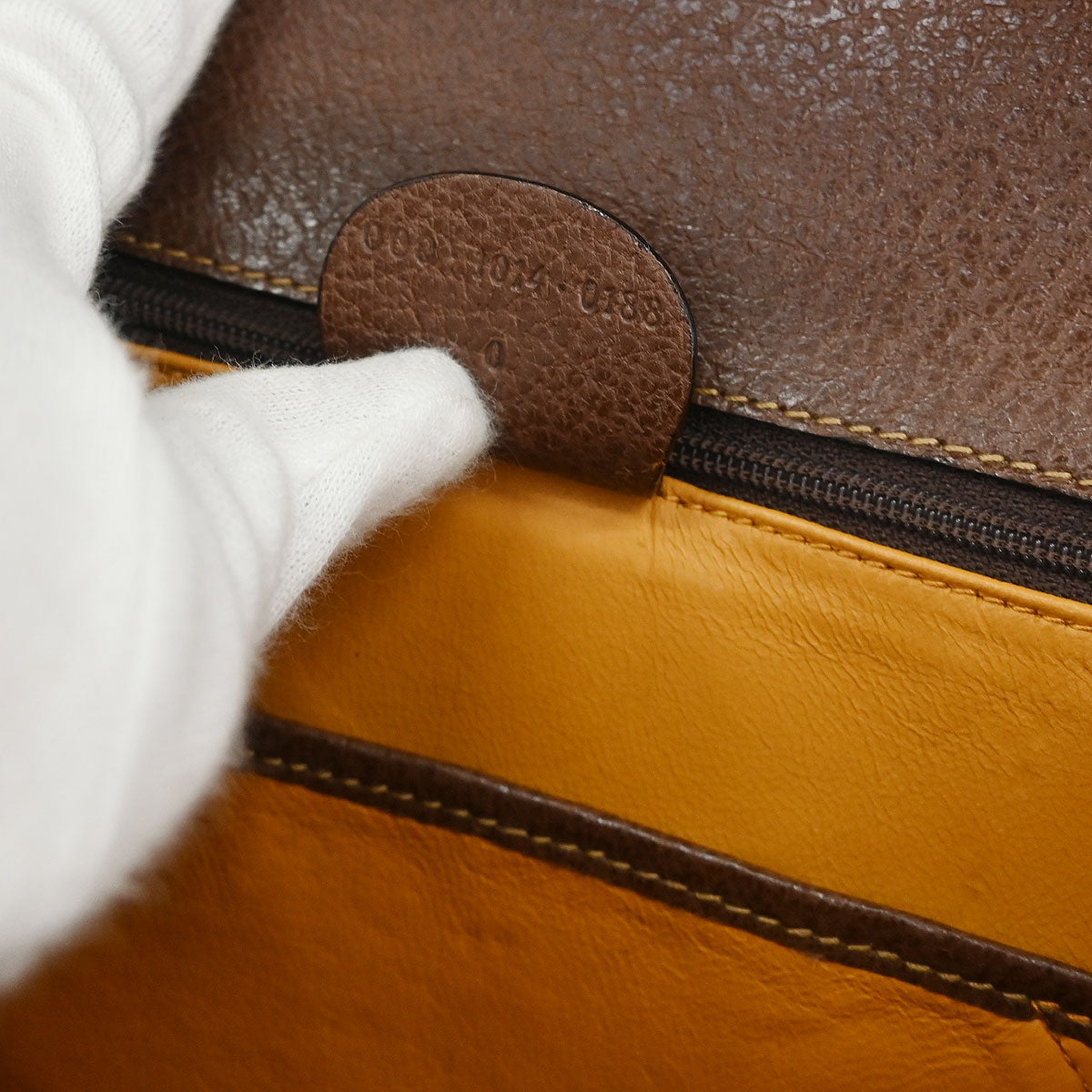 Gucci Brown Pigskin Bamboo 2way Shoulder Handbag