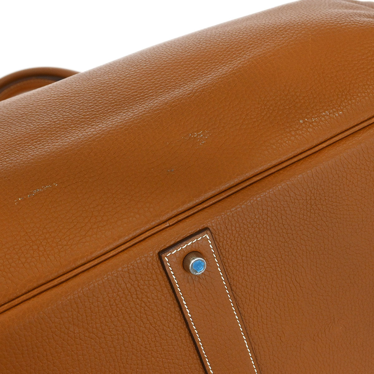 Hermes Gold Taurillon Clemence Birkin 50 Handbag