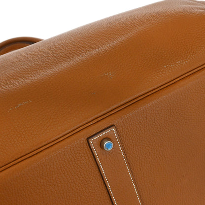 Hermes Gold Taurillon Clemence Birkin 50 Handbag