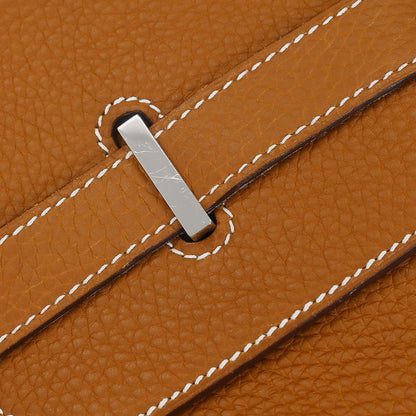 Hermes Gold Taurillon Clemence Birkin 50 Handbag