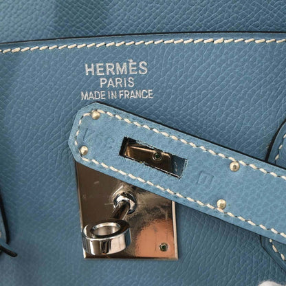Hermes Blue Jean Epsom Birkin 35 Handbag