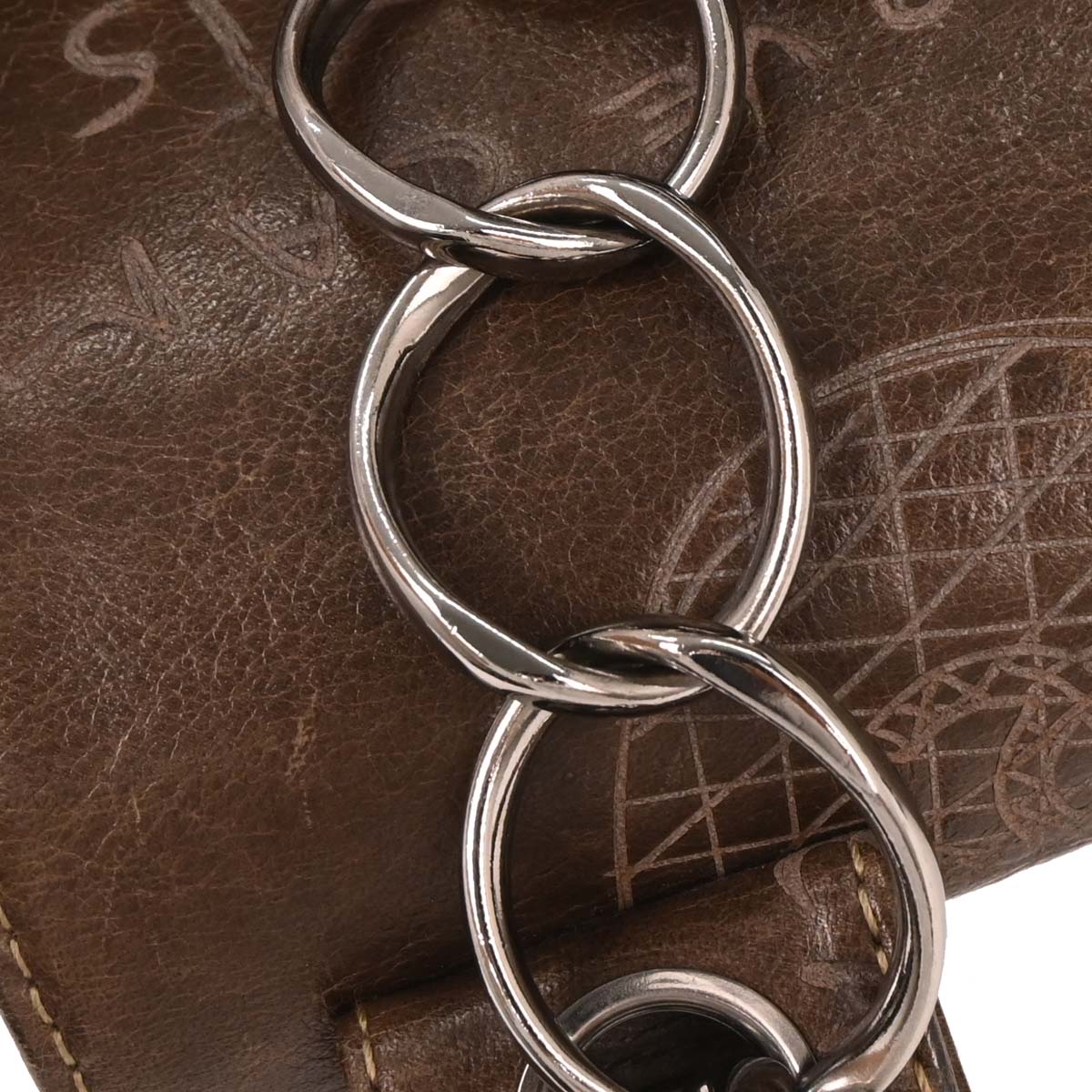 Chanel 2003-2004 Brown Calfskin Mademoiselle Graffiti Bag Shoulder Bag