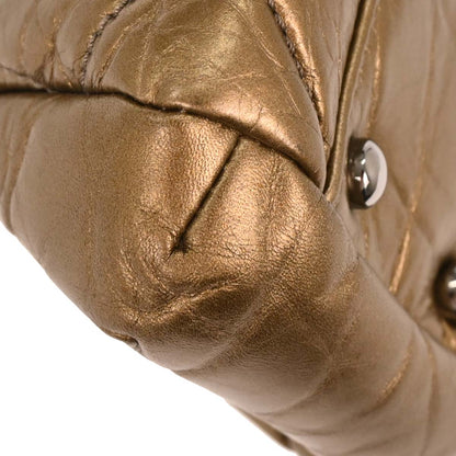 Chanel Gold Calfskin Handbag