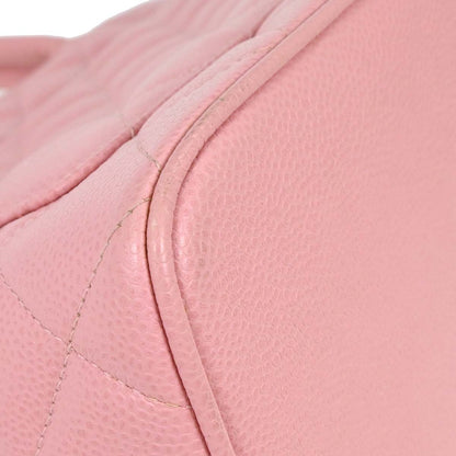 Chanel 2003-2004 Pink Caviar Medallion Tote Handbag