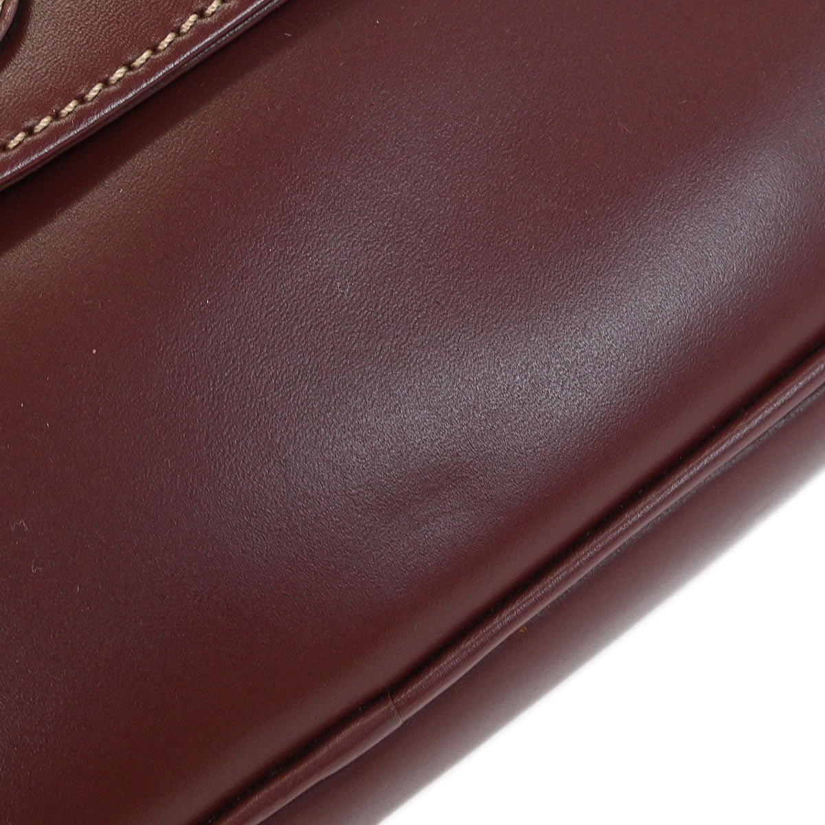 Cartier Bordeaux Leather Must de Cartier Shoulder Bag