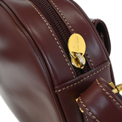 Cartier Bordeaux Leather Must de Cartier Shoulder Bag