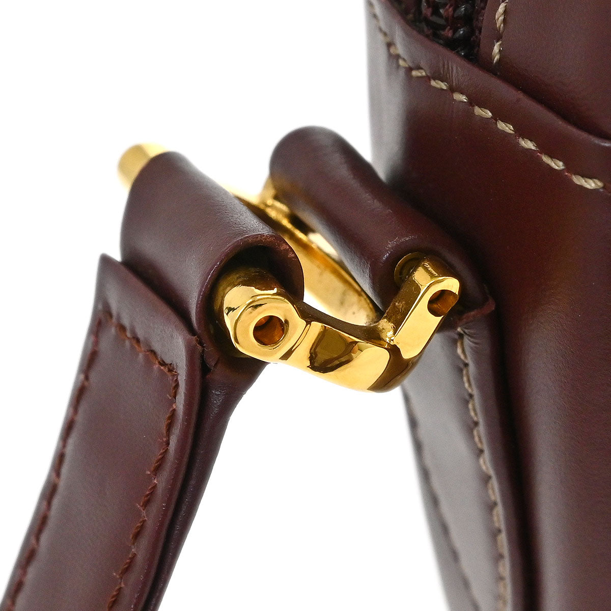 Cartier Bordeaux Leather Must de Cartier Shoulder Bag