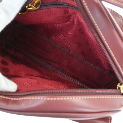 Cartier Bordeaux Leather Must de Cartier Shoulder Bag