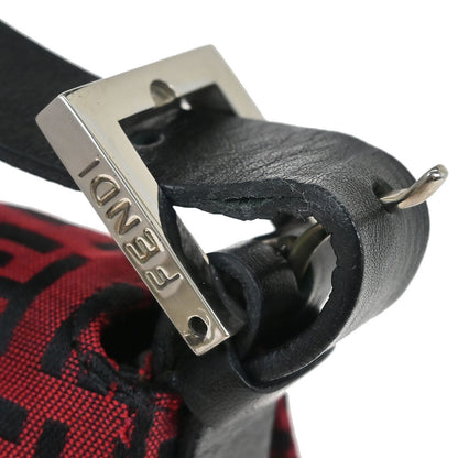 Fendi Red Zucchino Baguette Handbag
