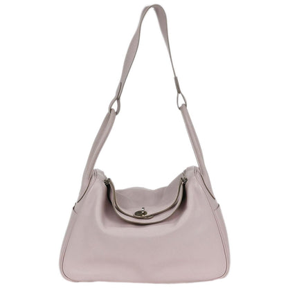 Hermes Rose Dragee Swift Lindy 34 Shoulder Bag