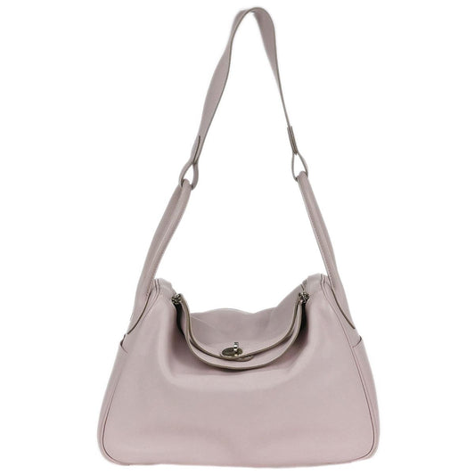 Hermes Rose Dragee Swift Lindy 34 Shoulder Bag
