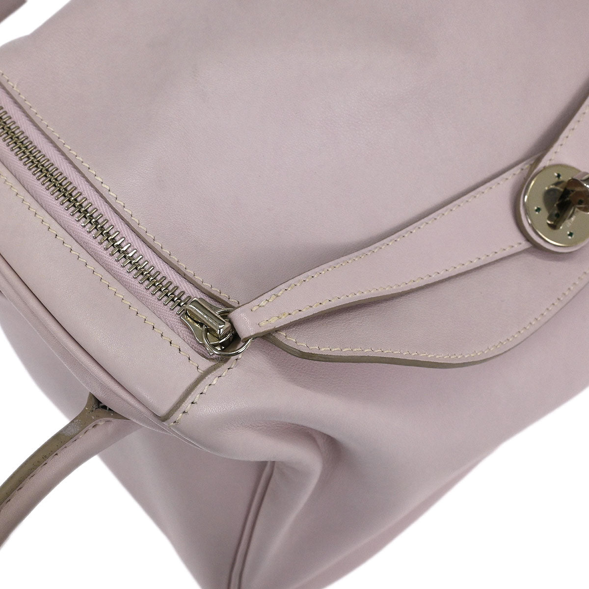 Hermes Rose Dragee Swift Lindy 34 Shoulder Bag