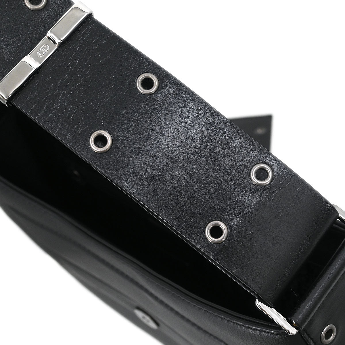 Christian Dior Black Leather Street Chic Columbus Shoulder Bag