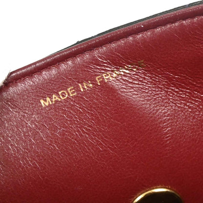 Chanel Black Lambskin Straight Flap Handbag