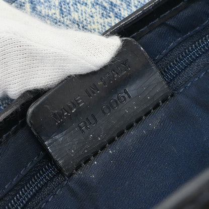 Christian Dior Blue Denim Print Saddle Handbag