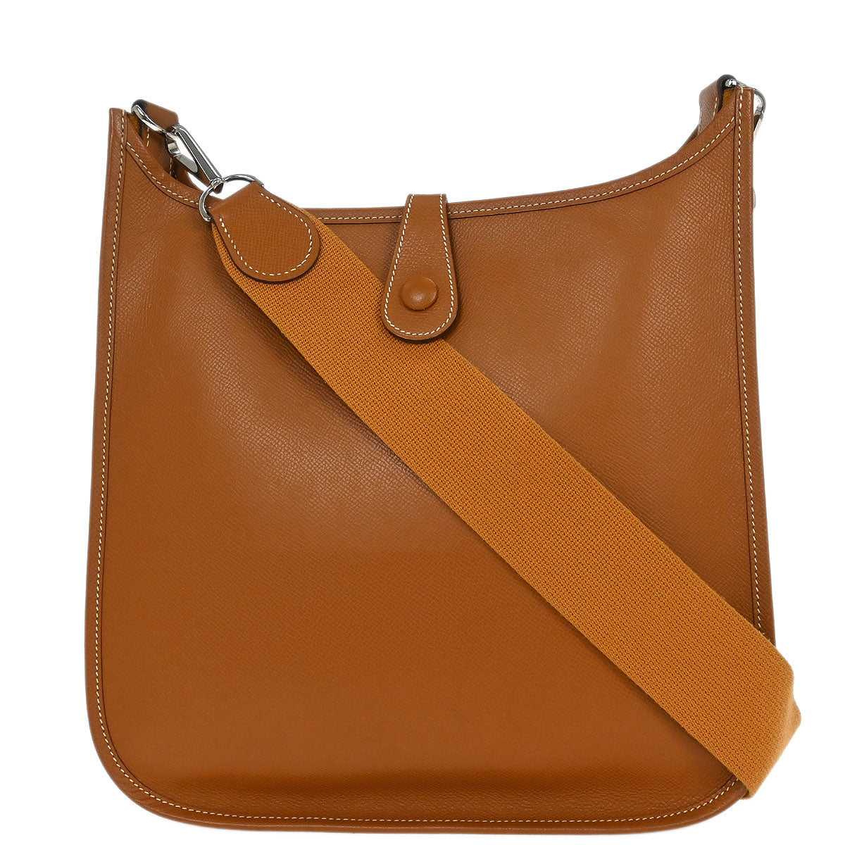 Hermes Gold Epsom Evelyne 1 PM Shoulder Bag