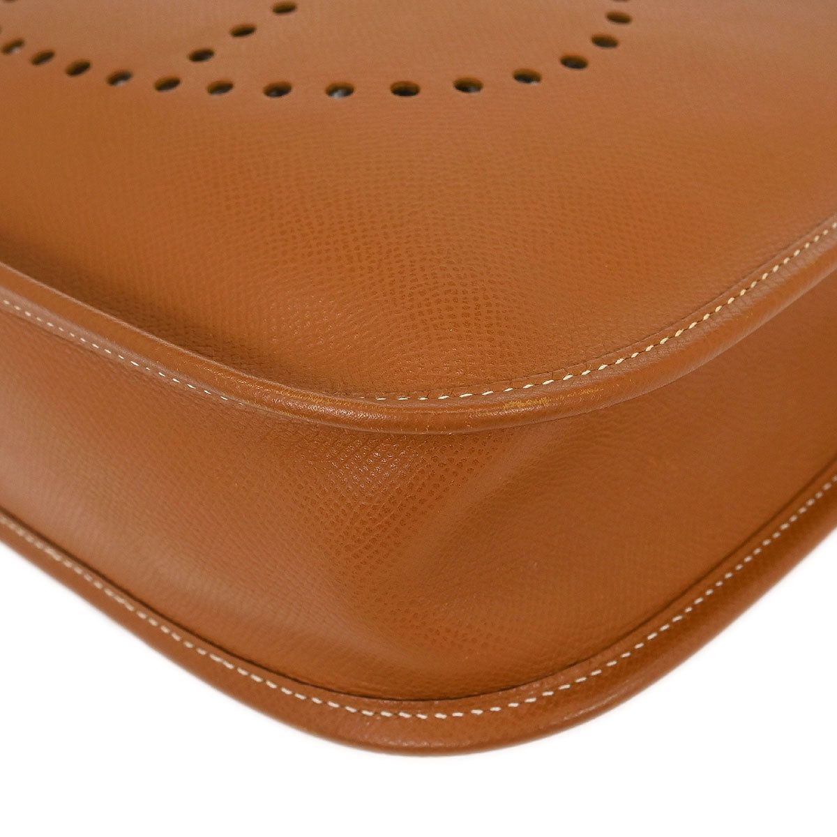 Hermes Gold Epsom Evelyne 1 PM Shoulder Bag