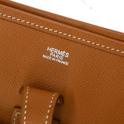 Hermes Gold Epsom Evelyne 1 PM Shoulder Bag