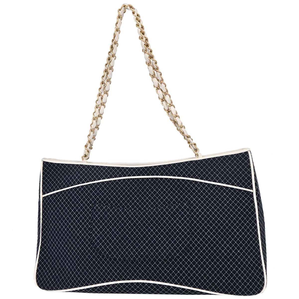 Chanel Navy Canvas Tote Handbag