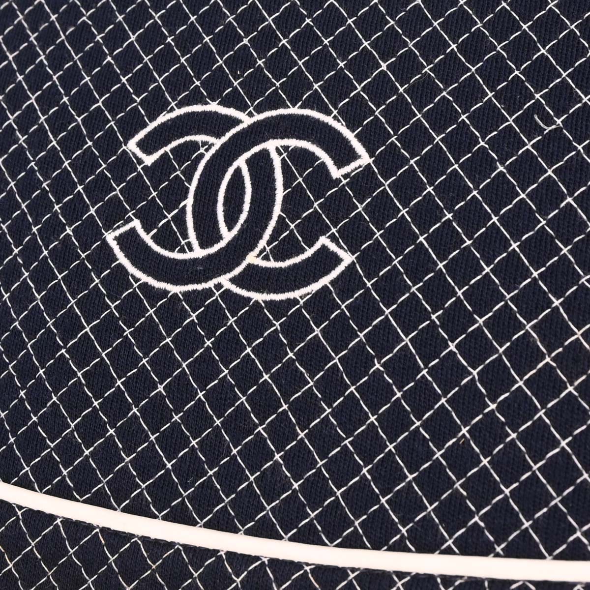 Chanel Navy Canvas Tote Handbag