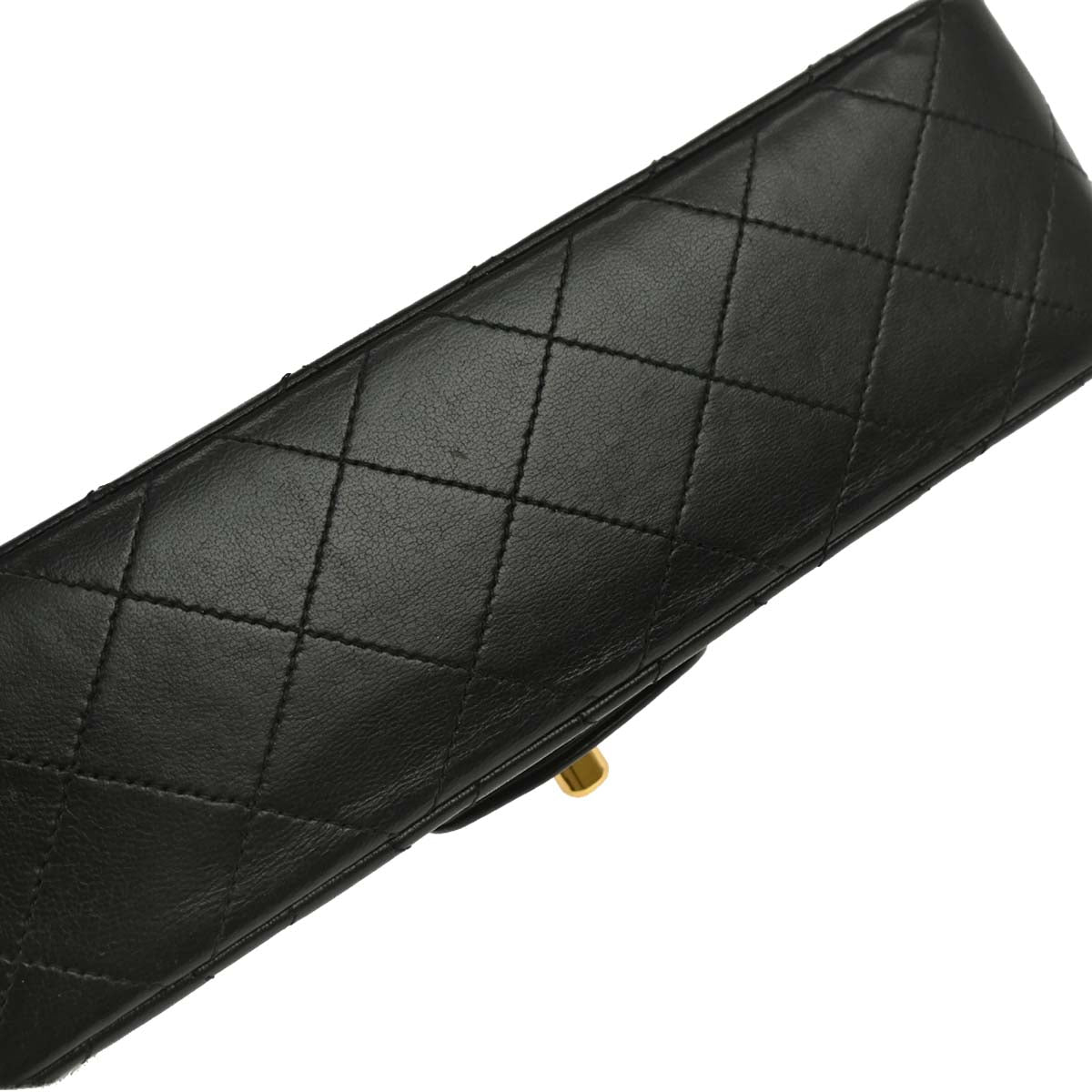 Chanel Black Lambskin Small Classic Double Flap Shoulder Bag