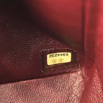 Chanel 2000-2001 Black Lambskin Medium Classic Double Flap Shoulder Bag