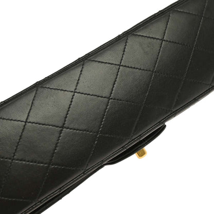 Chanel Black Lambskin Medium Classic Double Flap Shoulder Bag